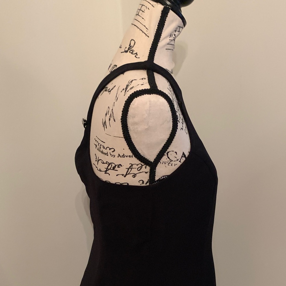 Vintage CDC Petites Classic Cocktail Mini Dress (Black) - Picture 6 of 14